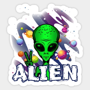 Alien Sticker